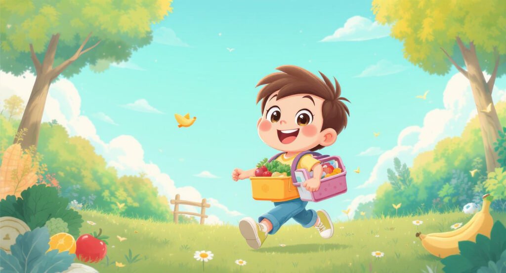 Dieting for Children, a boy playing