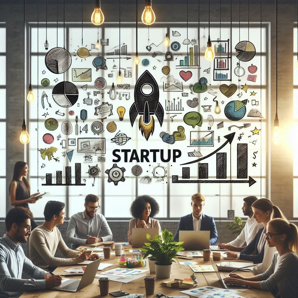 Team of young entrepreneurs working on business ideas for the Startup Latest News page on Wiwi.live